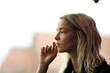 © gallofilm - Sad looking woman looking away thinking