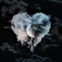 Moon With Cloud, Heart-shaped
