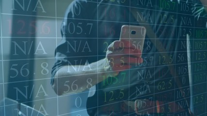 Poster - Man using smartphone and data