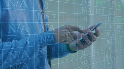 Poster - Man using smartphone and data