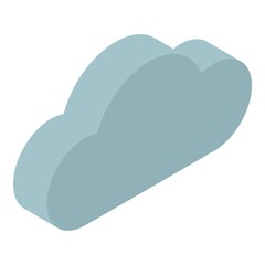 Poster - Data cloud icon. Isometric of data cloud vector icon for web design isolated on white background