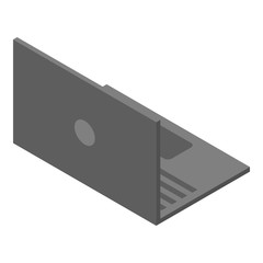 Poster - Business thin laptop icon. Isometric of business thin laptop vector icon for web design isolated on white background
