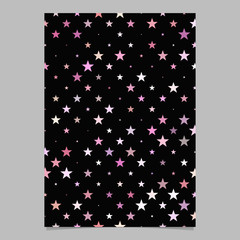 Fototapete - Pentagram star pattern brochure template - vector document background