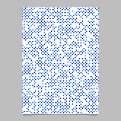 Poster - Blue geometrical pentagram star shape pattern background brochure template design