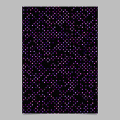 Poster - Purple geometrical pentagram star shape pattern background brochure template design