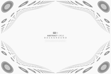 Poster - abstract grey circles template background artwork. illustration vector eps10