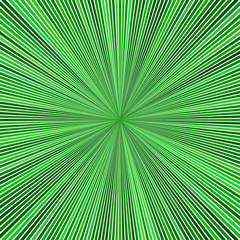Poster - Green psychedelic abstract ray burst background - vector graphic from striped rays