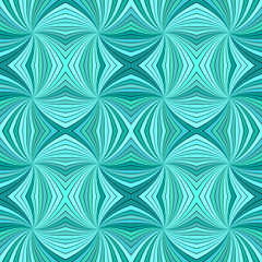 Poster - Turquoise abstract psychedelic seamless striped spiral vortex pattern background design - vector illustration with swirling rays