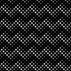 Poster - Seamless square pattern background design - geometrical repeating abstract monochrome vector graphic from diagonal squares