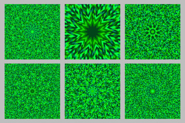 Poster - Dynamic burst pattern background set - circular hypnotic abstract vector design with geometrical shapes
