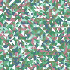 Poster - Colorful chaotic mosaic pattern background - abstract vector design with triangles