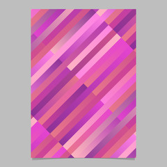 Poster - Geometrical modern diagonal rectangle poster design - abstract vector template illustration