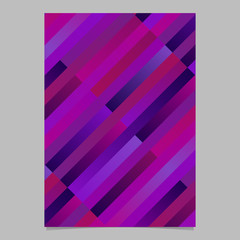 Poster - Colorful gradient trendy diagonal rectangle poster template - abstract vector brochure background