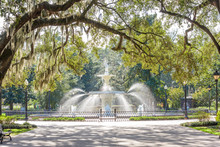 Forsyth Park, Savannah, Georgia, USA Fountain