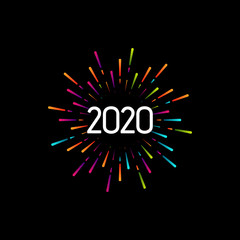 Wall Mural - Happy New 2020 Year