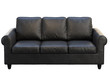 © 3dmitruk - Modern black three-seat leather sofa. 3d render