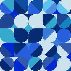 Fototapete - Abstract trendy geometric background with repeating grid pattern . Minimal blue pattern geometric design. Eps10 vector illustration.