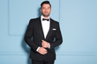 © forma82 - Handsome man in black classy suit.