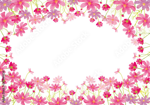 秋桜 フレーム 枠 飾り枠 花 秋 水彩 ウェルカムボード 結婚式 9月 10月 11月 Buy This Stock Vector And Explore Similar Vectors At Adobe Stock Adobe Stock