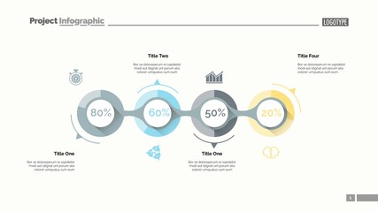 Poster - Business goal achievement slide template. Business data. Graph, diagram, design. Creative concept for infographic, report. Can be used for topics like stages, statistics, performance