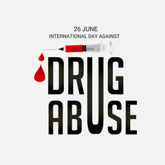 Sticker - International Day Against  Drug Abuse and Trafficking