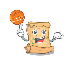 Sticker - With basketball treasure map in the character shape