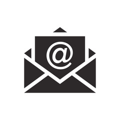 message, mail icon vector template