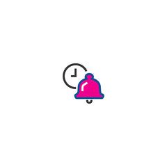 Fototapete - Notification lesson line icon in flat style on white background. Knowledge icon set. Knowledge, learn, lesson. Modern flat design. Design element. Business concept. Write icon set.