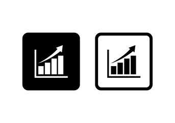 Poster - Growing graph icon symbol vector