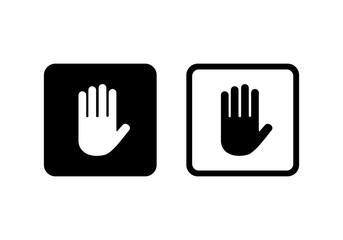 Poster - Hand icon, Vector illustration