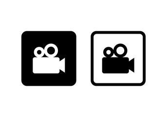 Poster - movie video icon vector