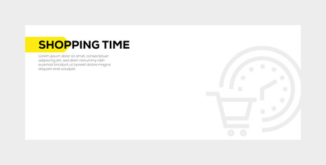 Sticker - SHOPPING TIME BANNER CONCEPT