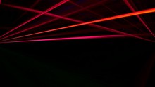 Beams Flash. Laser Performance. Neon Pink Strobe Lights Effect.