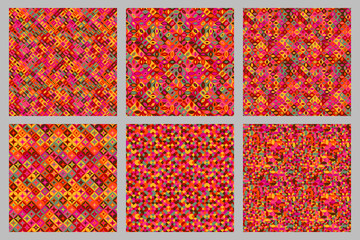 Poster - Diagonal curved shape pattern background set - abstract vector graphic design