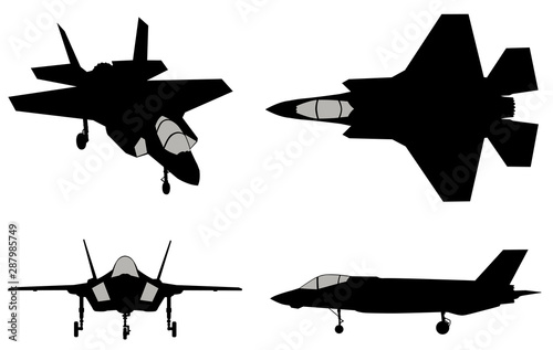 Cuadros en Lienzo Vector fighters set