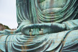 Closed up hand of Kamakura Daibutsu is the famous landmark located at the Kotoku-in temple in Kamakura,Japan