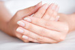 © Oporty786 - Close-Up fingernail of women, Concept of health care of the fingernail.