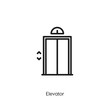 elevator icon. elevator icon vector. Linear style sign for mobile concept and web design. elevator symbol illustration. vector graphics - Vector	