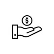 Give money icon logo