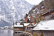 snowy mountain village 