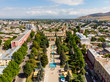 Gori, Shida Kartli Region, Georgia, Eurasia. Aerial view of gori city, famous because is stalin's Homeland.
