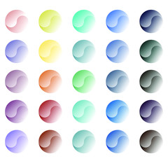set of glossy buttons