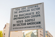 Checkpoint Charlie In Berlin, Germany