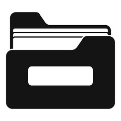 Poster - Archive file folder icon. Simple illustration of archive file folder vector icon for web design isolated on white background