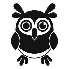 Poster - Wild owl icon. Simple illustration of wild owl vector icon for web design isolated on white background