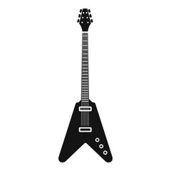 Poster - Rock guitar icon. Simple illustration of rock guitar vector icon for web design isolated on white background