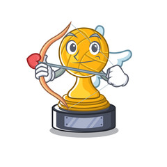 Poster - Cupid volleyball trophy isolated in the character