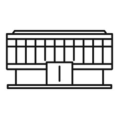 Poster - office business mall icon. outline office business mall vector icon for web design isolated on white