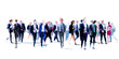 © IRStone - London, UK. Business people walking in the City of London. Beautiful blurred wide background representing busy life and modern business rhythm