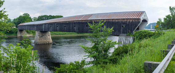 Wall Mural - Cornish Windsor Covered Bridge